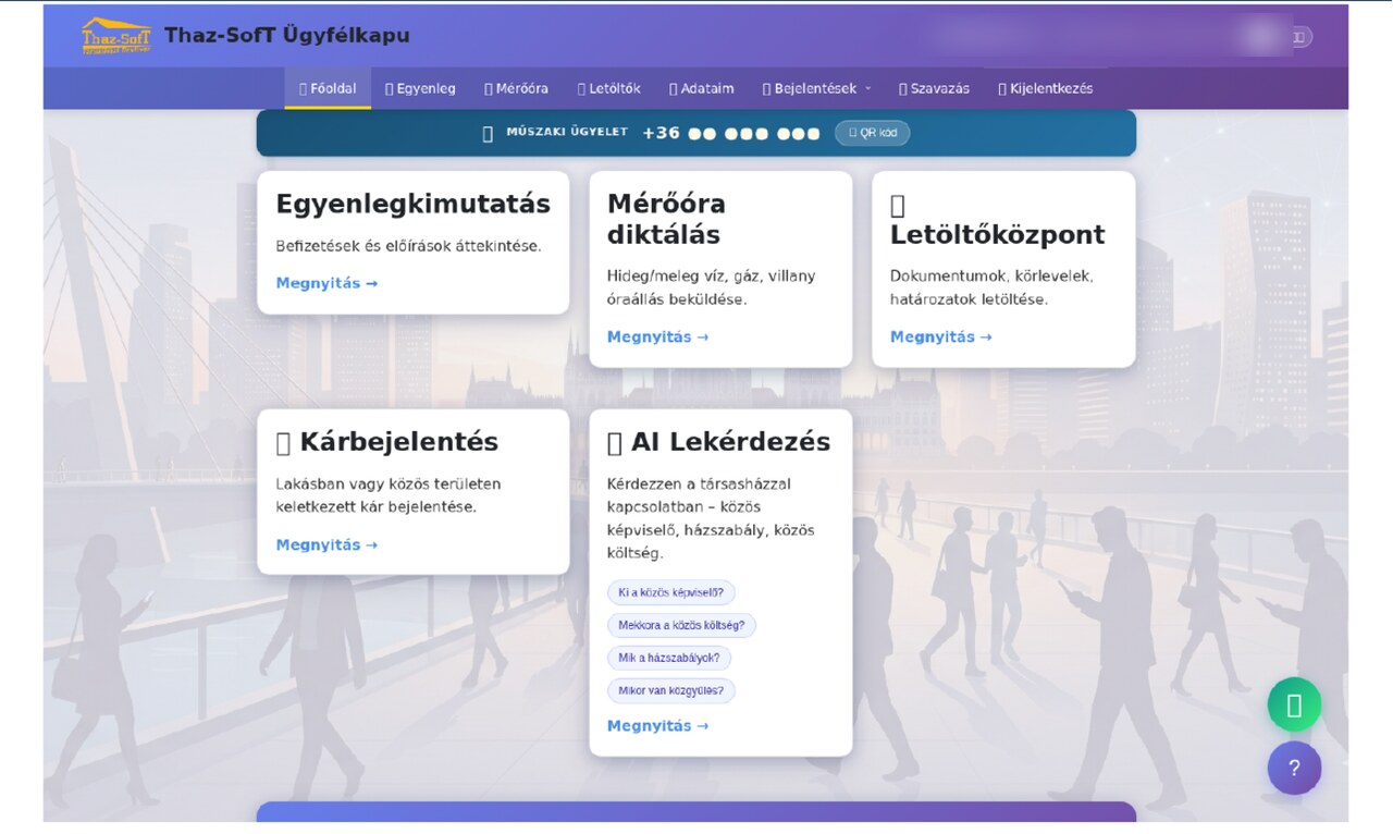 Az új tulajdonosi felület: egyenlegkimutatás, mérőóra-diktálás, letöltőközpont, kárbejelentés